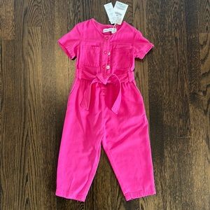 Brand New With Tags Zara Pink Jumpsuit Size 2/3 Years Purchased Overseas